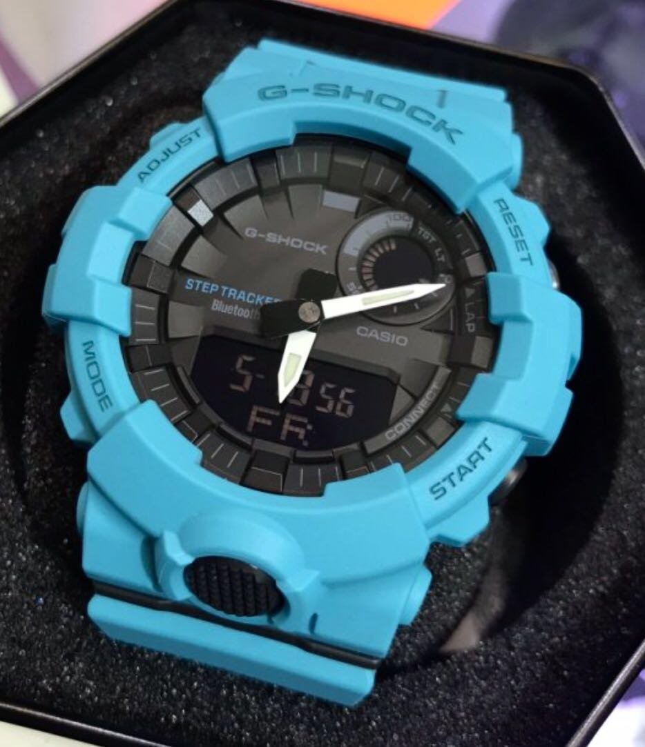 sky blue g shock watch