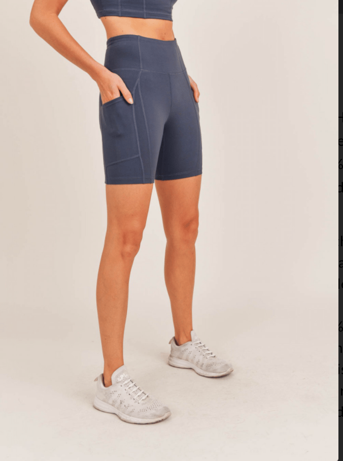 Image of Essential Highwaist Pocket Biker Shorts-