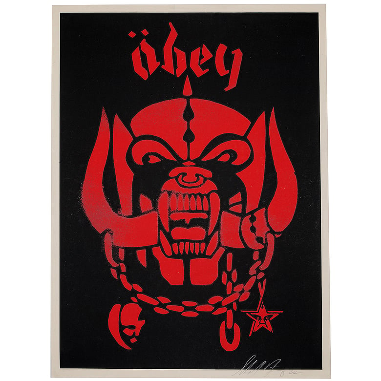 Image of Shepard Fairey - Obey Giant - Motorhead - Limited edition-Red