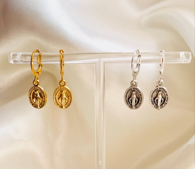 Miraculous Medal Earrings