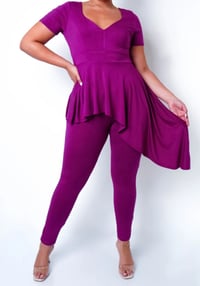 Image 2 of Plus Asymmetrical Pant Set