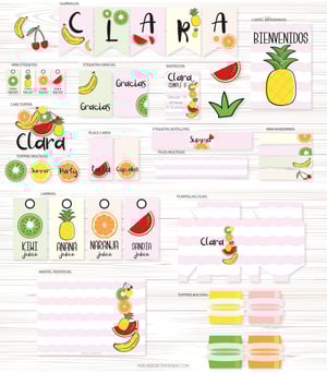 Kit Imprimible Frutas