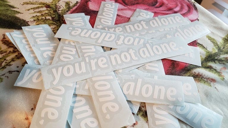 Alone Decal