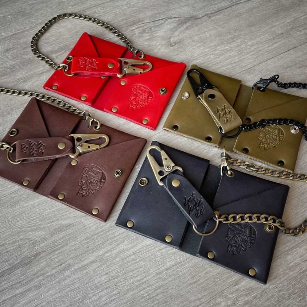 Leather DFD Chain Wallet