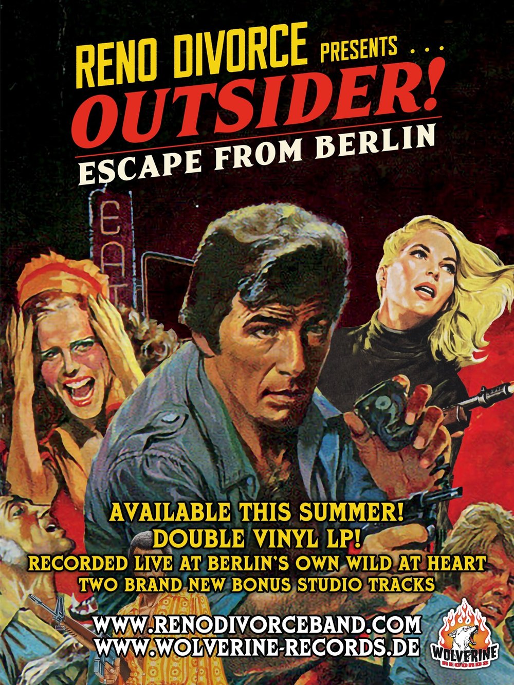 Double Vinyl Live Album! Outsider, Escape from Berlin!