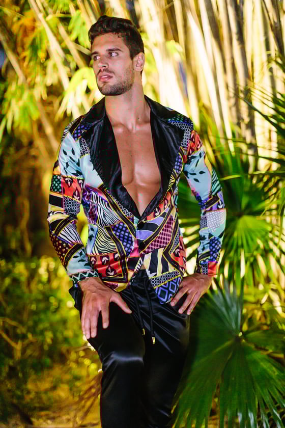 Image of MENS PRINTED BLAZER