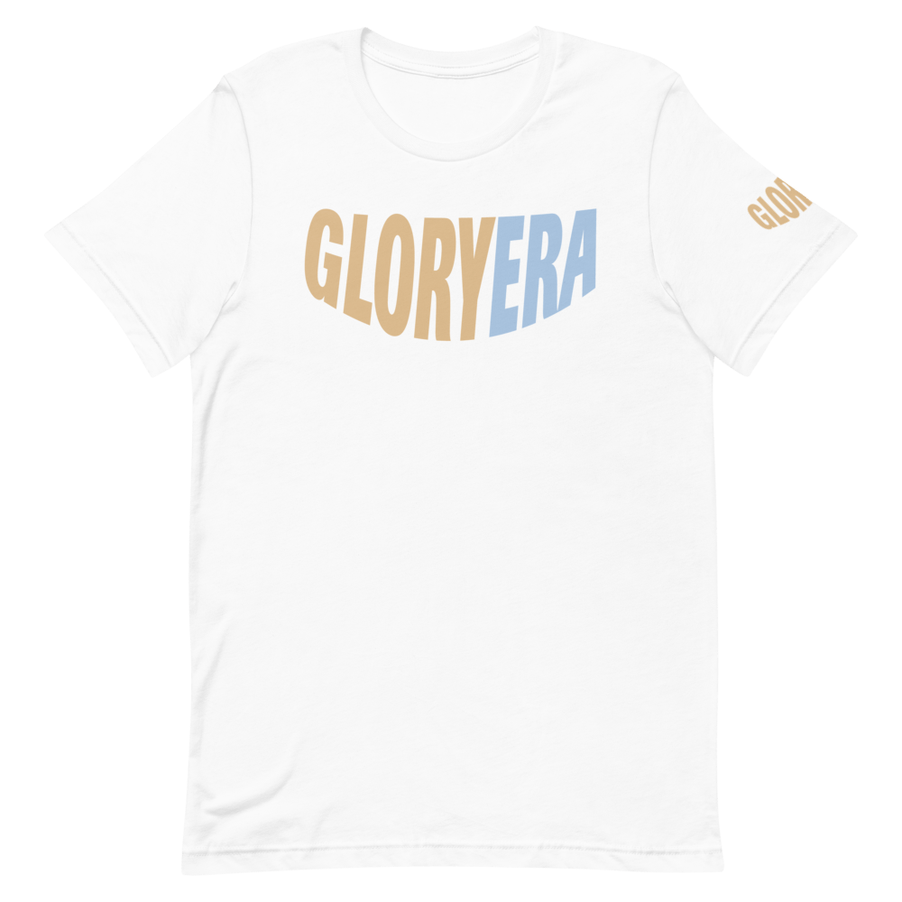 Image of GLORYERA® CREW TEE (SOFT TAN/SKY BLUE)