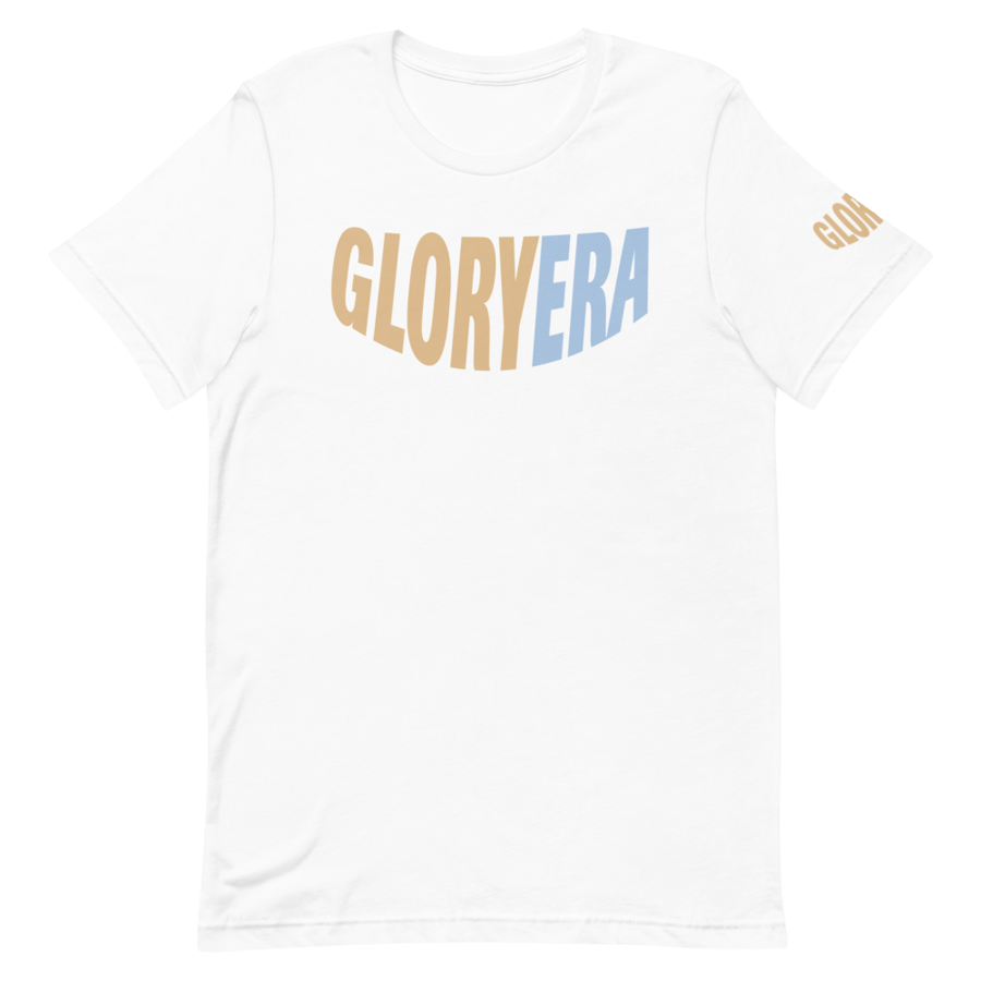 Image of GLORYERA® CREW TEE (SOFT TAN/SKY BLUE)