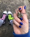 SINNER STAMPED & ENGRAVED HEART PENDANT 