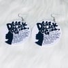 Dear Black Girl Wood Earrings