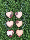  Heart Keychains 
