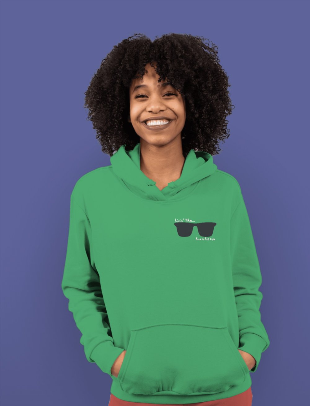 Image of The Rock & Roll Life | Green Hoodie