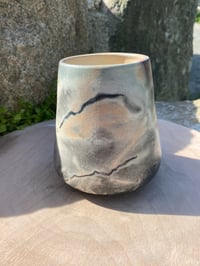 Image 1 of Galaxy inspired pit fire vase