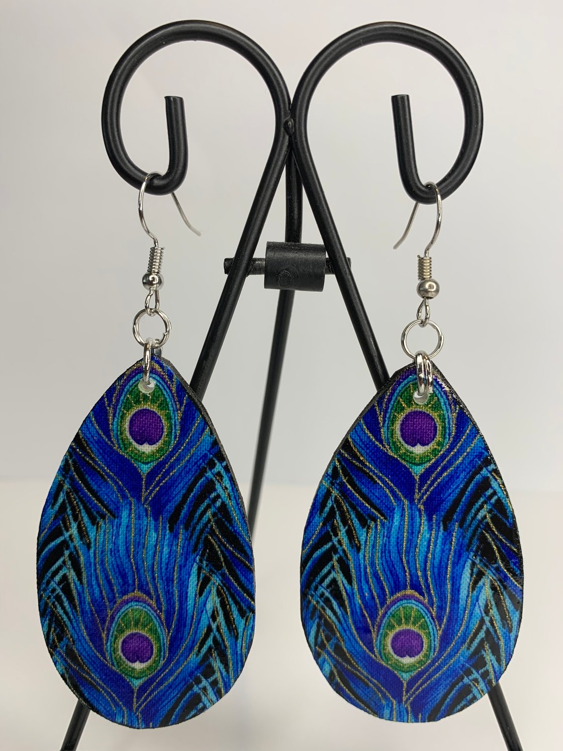 Image of "Peacock Feathers" Earrings