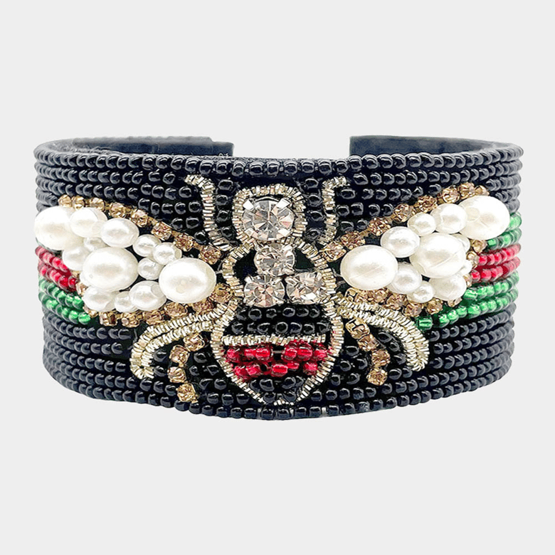Image of Black Gucci Inspired Bee Bracelet 