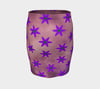 Kwetlal Purple/pink all over Fitted Skirt 