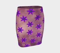 Image 3 of Kwetlal Purple/pink all over Fitted Skirt 