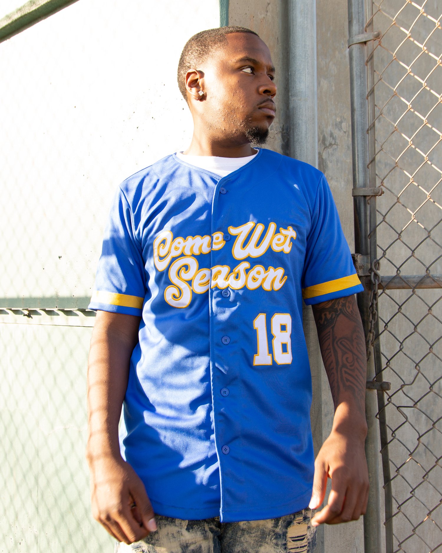 Image of Blue Baseball Jersey 