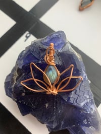 Image 1 of Lotus with labradorite 