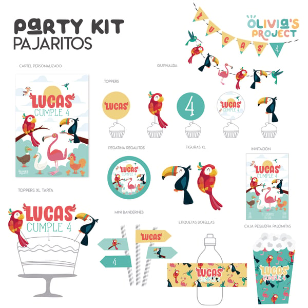 Image of Party Kit Pajaritos
