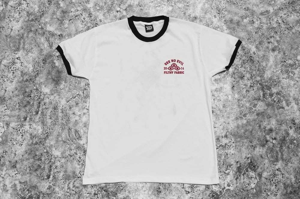 Arachne White Ringer T-Shirt