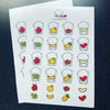 ANDIE bear fruit sticker pack