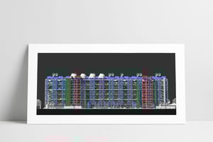 LE CENTRE POMPIDOU 50x70 - 50x100