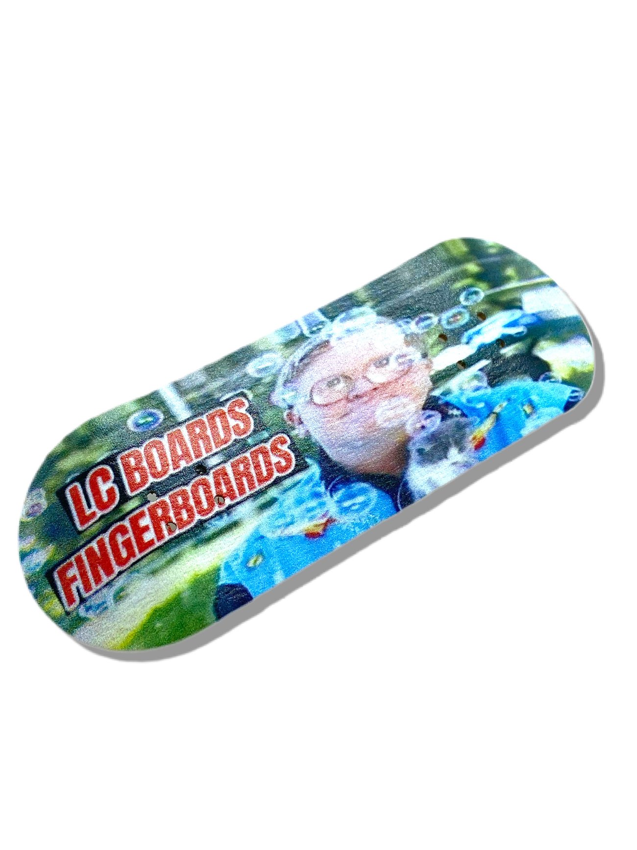 LC BOARDS Fingerboard Bubbles Graphic With Foam Grip Tape LC Boards