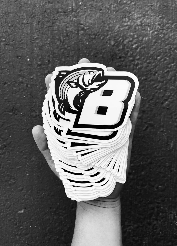 Image of Premium Stripes logo sticker