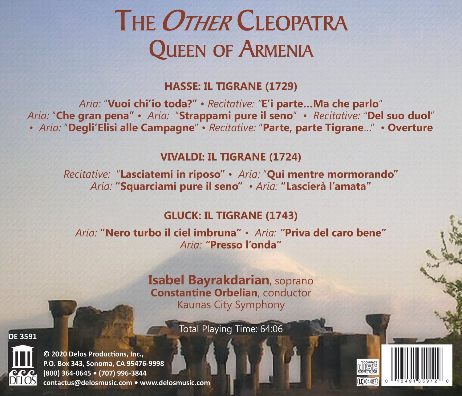 Image of The OTHER Cleopatra: Queen of Armenia (AUTOGRAPHED CD)