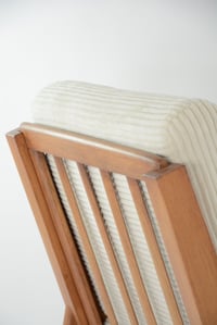 Image 2 of Fauteuil L velours côtelé