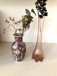 Soliflore verre rose