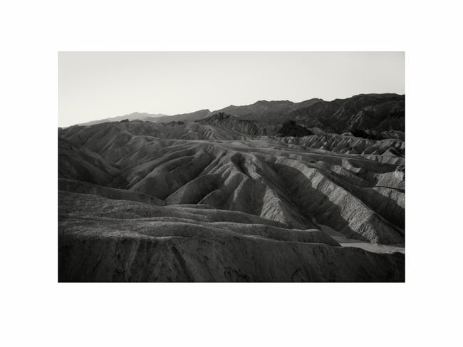 The Day Ahead - Sunrise over Zabriskie Point, Death Valley.