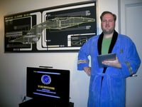 Image 4 of USS Enterprise 1701-D Large Panel Print