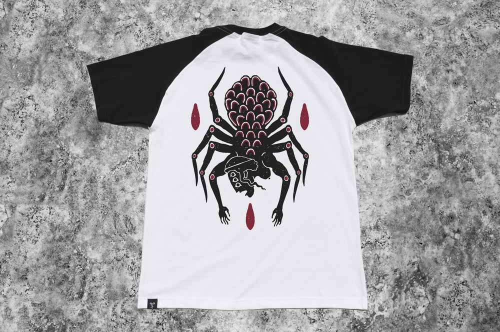 Arachne White Raglan T-Shirt