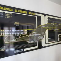 Image 2 of USS Enterprise 1701-D Large Panel Print