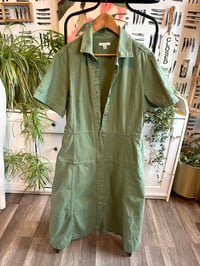 Image 1 of Denim army green dress