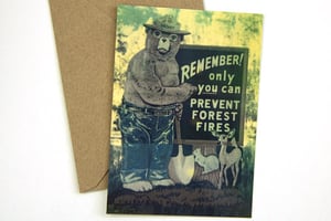 Image of Smokey Bear Postcard w/Envelope - Humboldt-Toiyabe National Forest