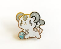 White Tiger Enamel Pin