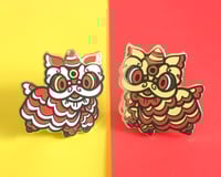 Lion Dance Enamel Pins
