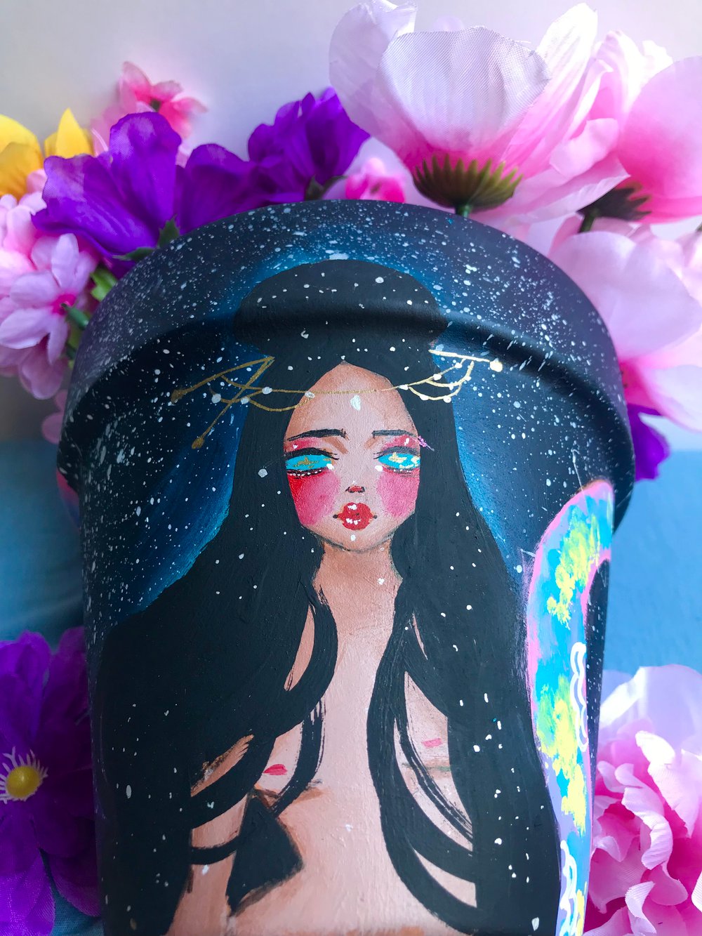 Mermaid flower pot 