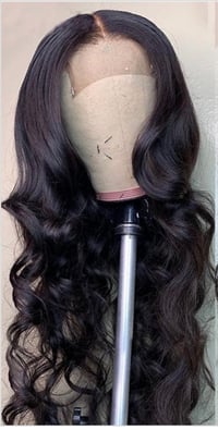 Premade transparent lace closure wig 