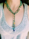 Turquoise, vesuvianite, and lapis mala