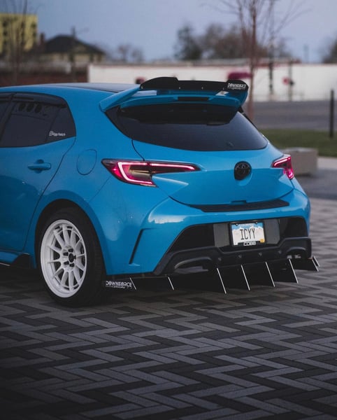 Image of 2019-2024 Toyota Corolla Hatch “v1” rear diffuser