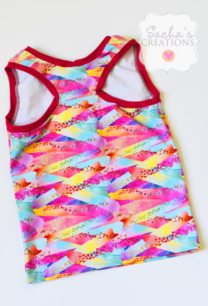 Image of Brush Strokes Racerback Tank 