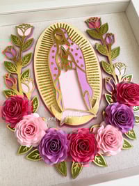 Image 3 of VIRGENCITA WITH ROSE VINES SVG / ARCHIVO DIGITAL 
