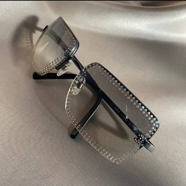Image of Chanel Rare Full Diamanté Sunglasses 