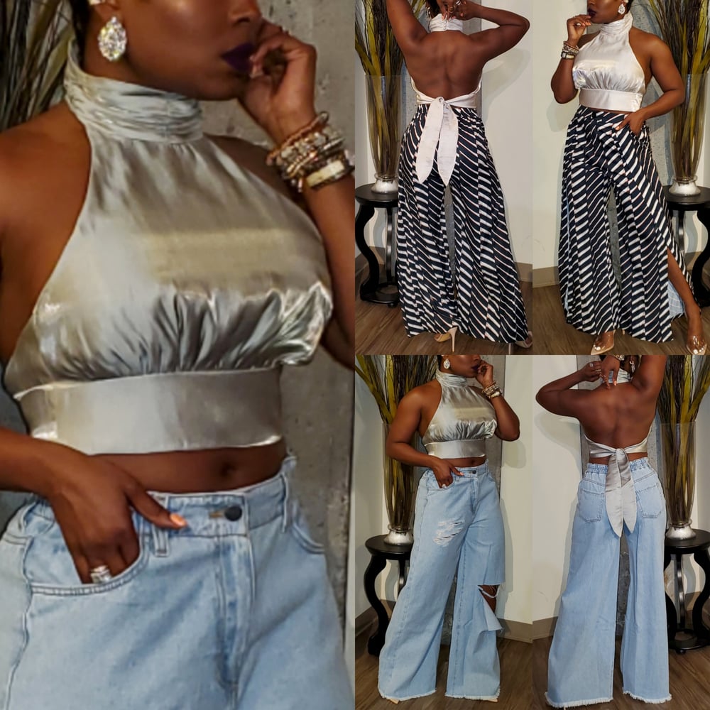 Image of The Satin Mia Top, The Bri Jeans & The Milly Pant-**Sold Separately**