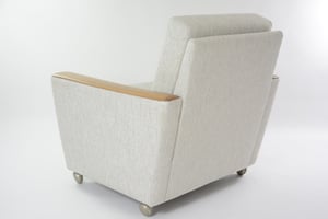 Image of Fauteuil CUBE à roulettes gris