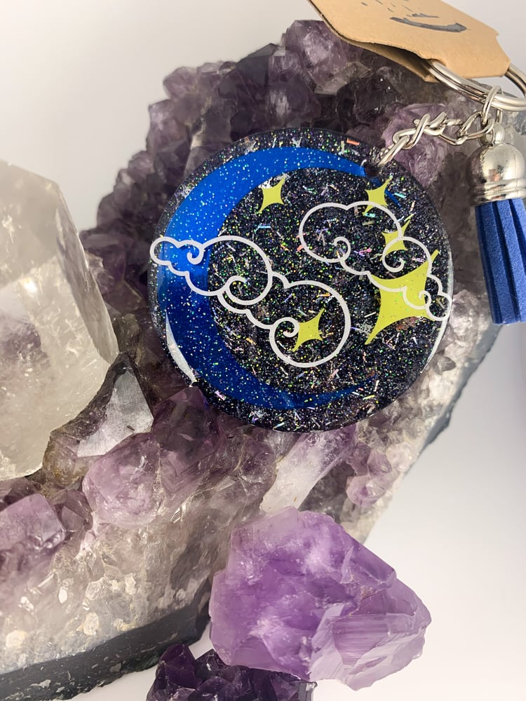 Image of Blue Moon Keychain